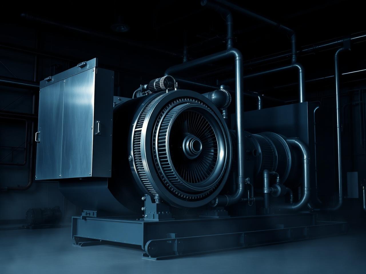 Industrial gas turbine generator package with metallic enclosure and pipework